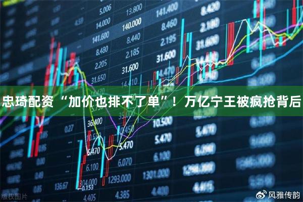 忠琦配资 “加价也排不了单”！万亿宁王被疯抢背后