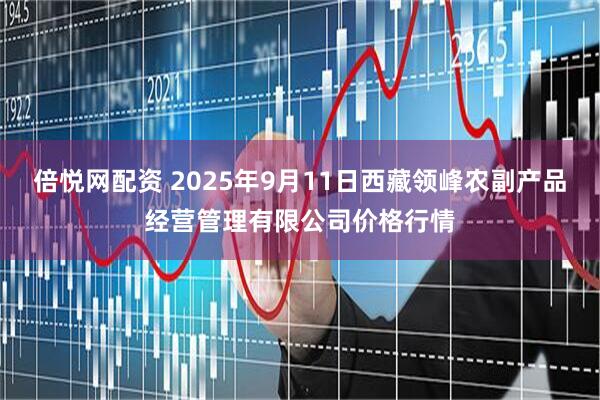 倍悦网配资 2025年9月11日西藏领峰农副产品经营管理有限公司价格行情