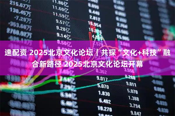 速配资 2025北京文化论坛｜共探“文化+科技”融合新路径 2025北京文化论坛开幕