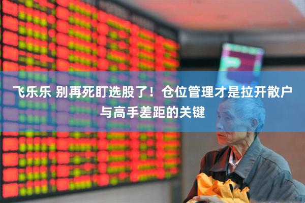 飞乐乐 别再死盯选股了！仓位管理才是拉开散户与高手差距的关键