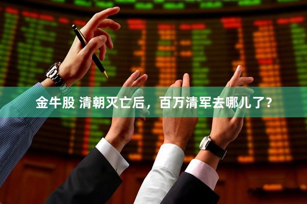 金牛股 清朝灭亡后，百万清军去哪儿了？