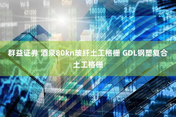 群益证券 酒泉80kn玻纤土工格栅 GDL钢塑复合土工格栅